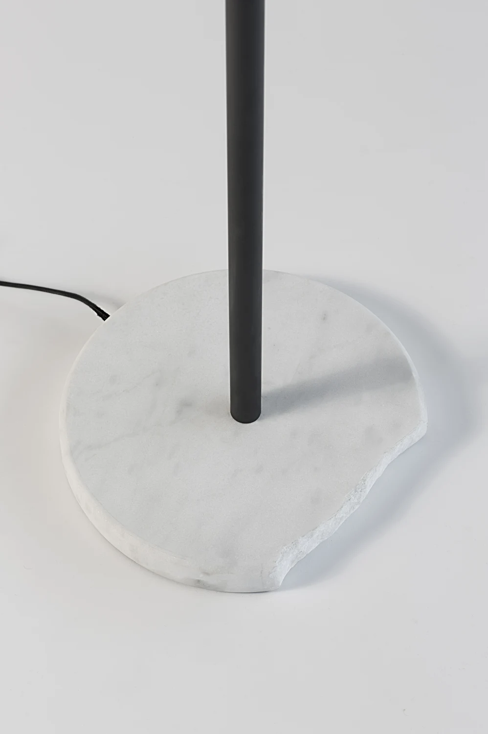 FLOOR LAMP, BASE, STONE, WHITE