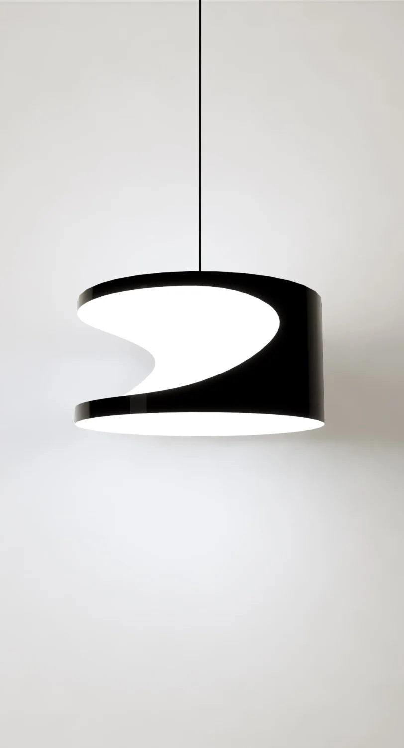 PENDANT, BLACK, WHITE