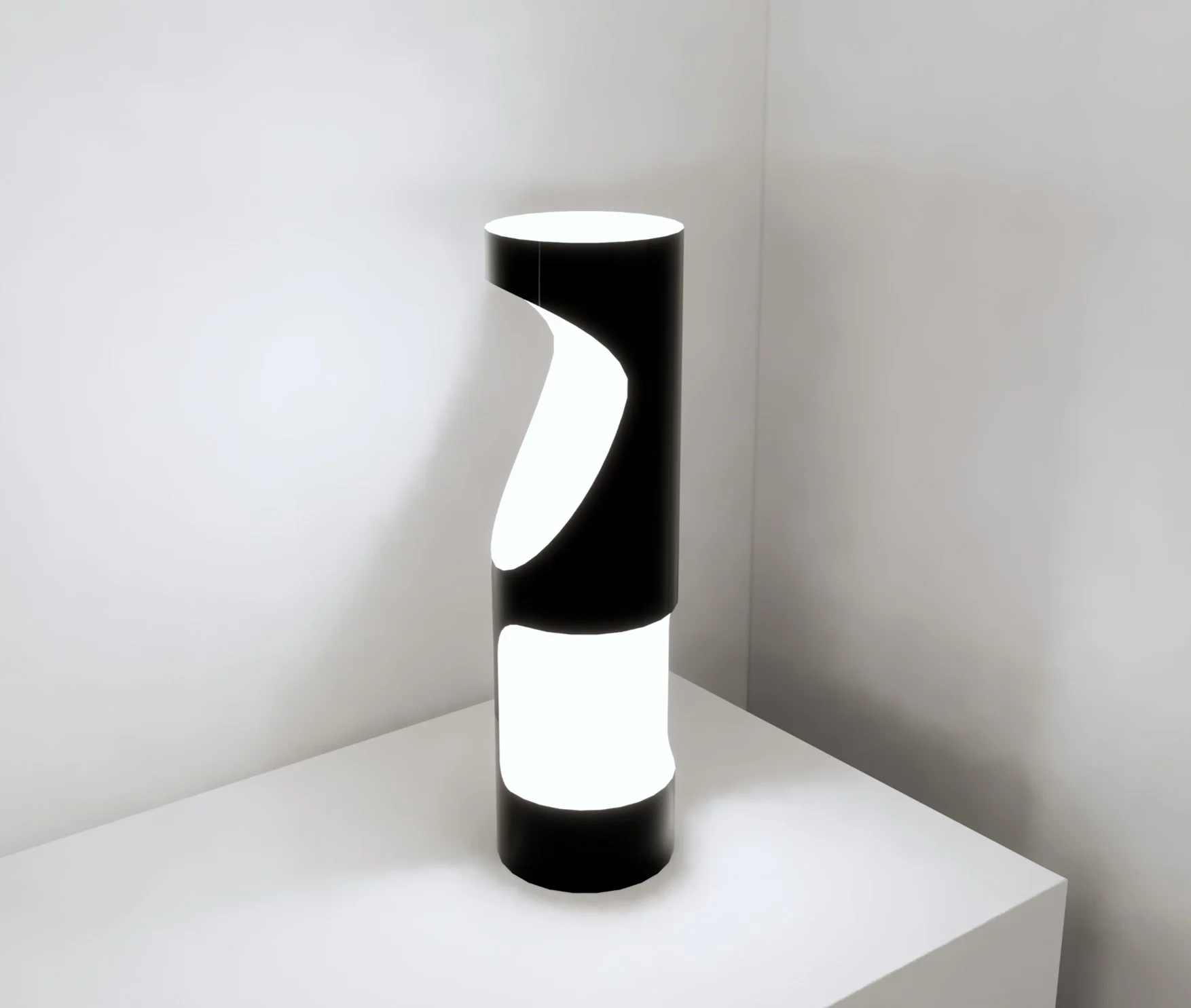 TABLE LAMP, BLACK, WHITE