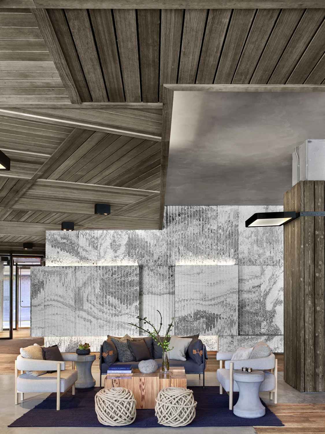 Coffee Table, Textured,  Lounge,  Cozy,  Wood,  Modern,  Pillows,  Artistic , Seating , Natural