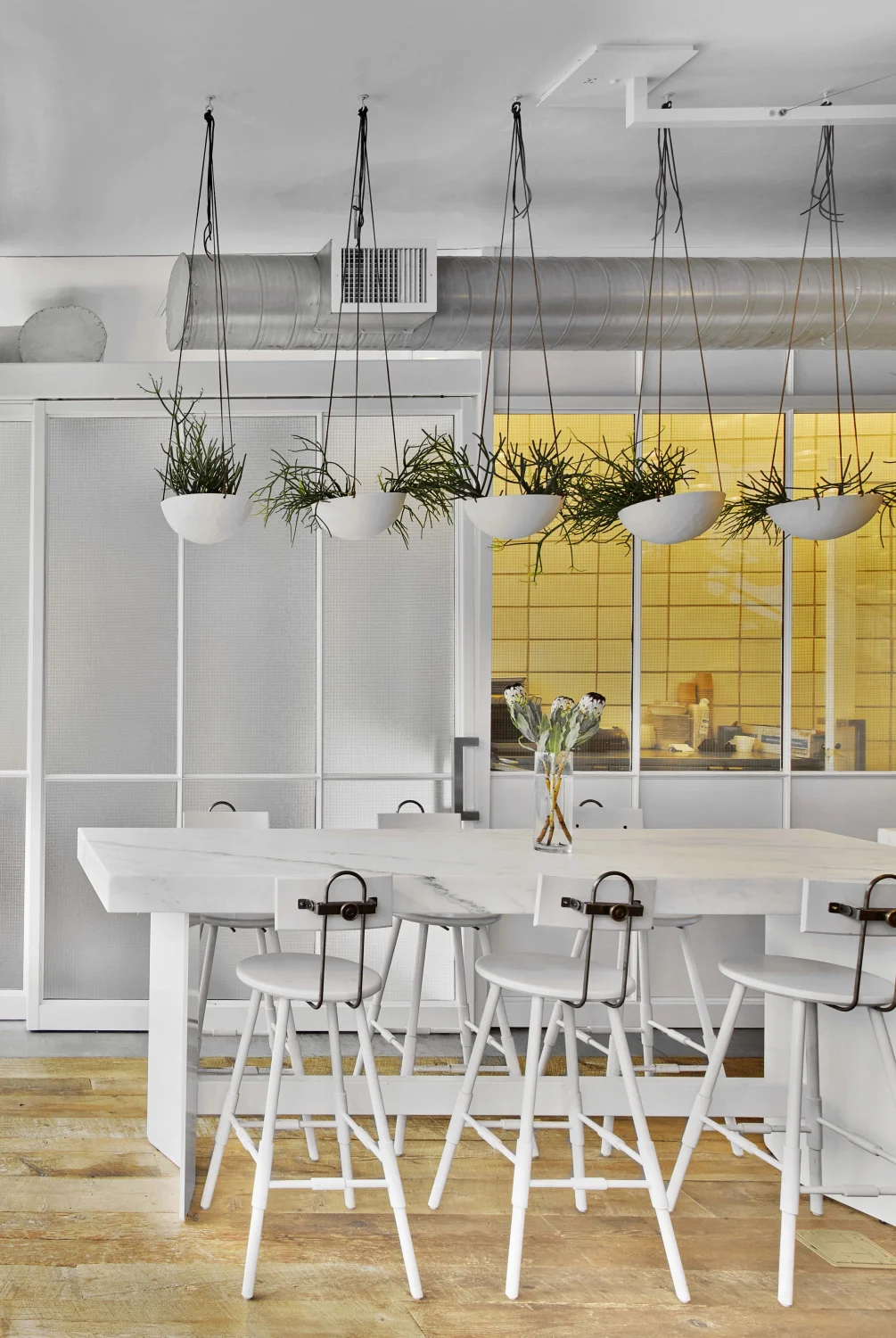 Glass  Stools,  Table,  Planters  Pendant,  Wood,  Duct,  Outdoor  Partition,  Minimal