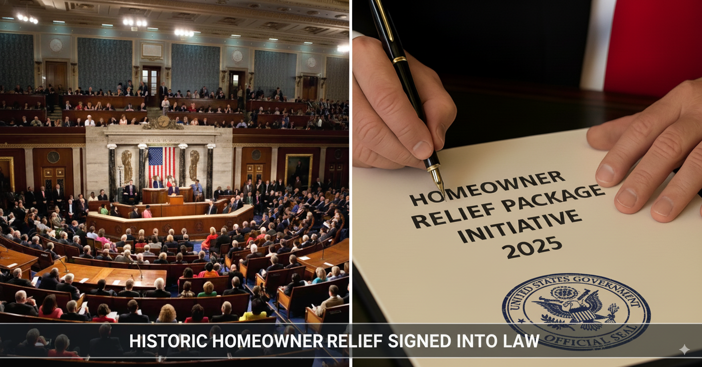 Official signing Homeowner Relief Package Initiative 2025