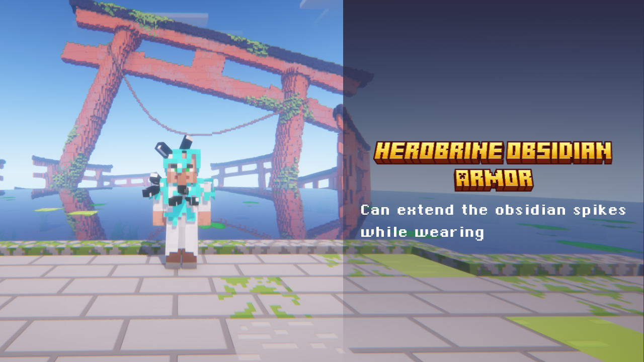Herobrine Obsidian Armor