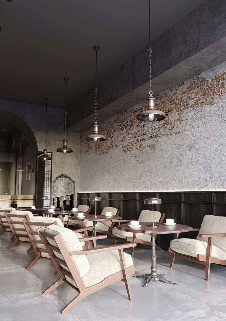 Fəvvarələr Meydanı Restoranı — 93 m² kommersiya interyer, 2025