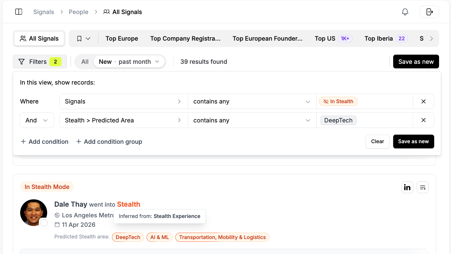 Stealth Company Intelligence