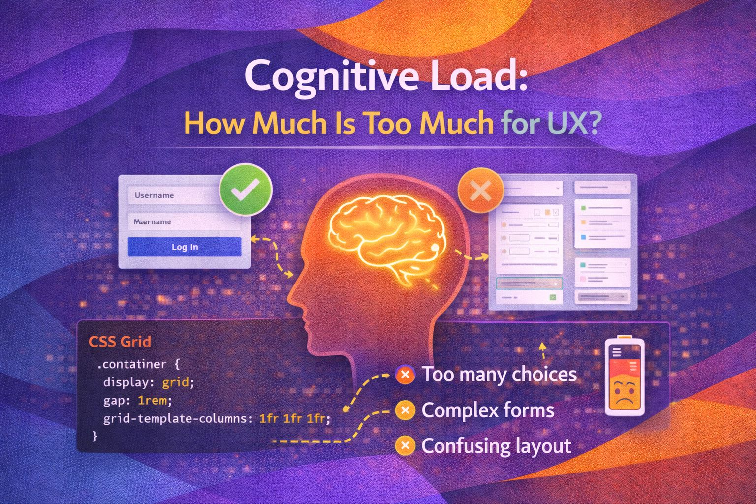 Cognitive Load: How Much Is Too Much for UX?