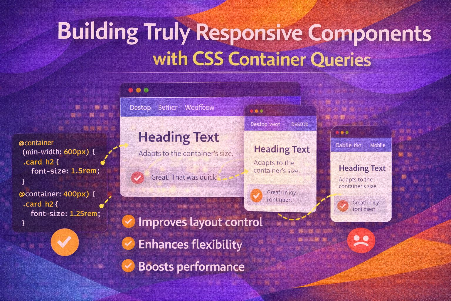 Responsive Components with CSS Container Queries