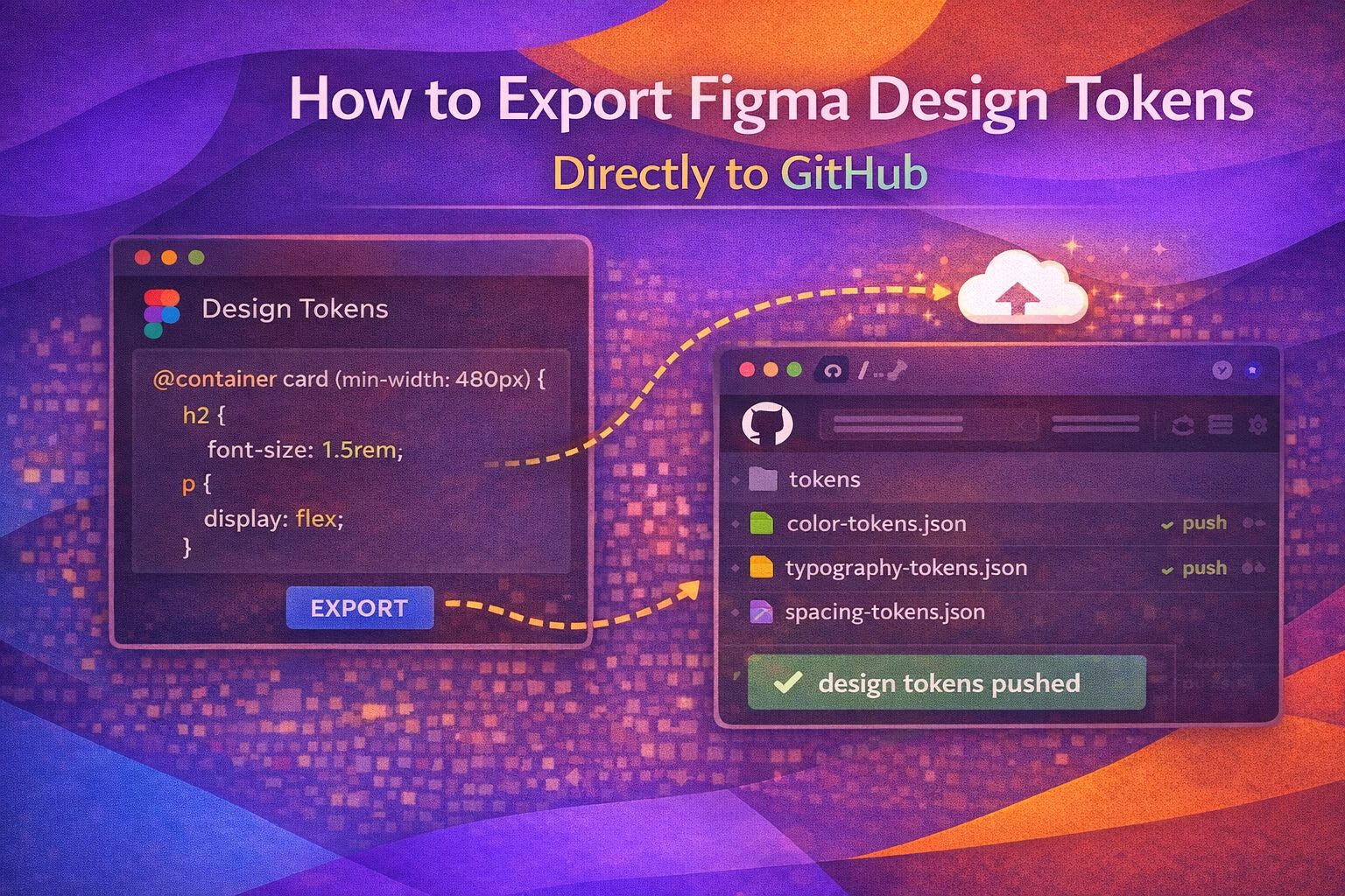 How to Export Figma Design Tokens Directly to GitHub (The Lazy Developer's Way)