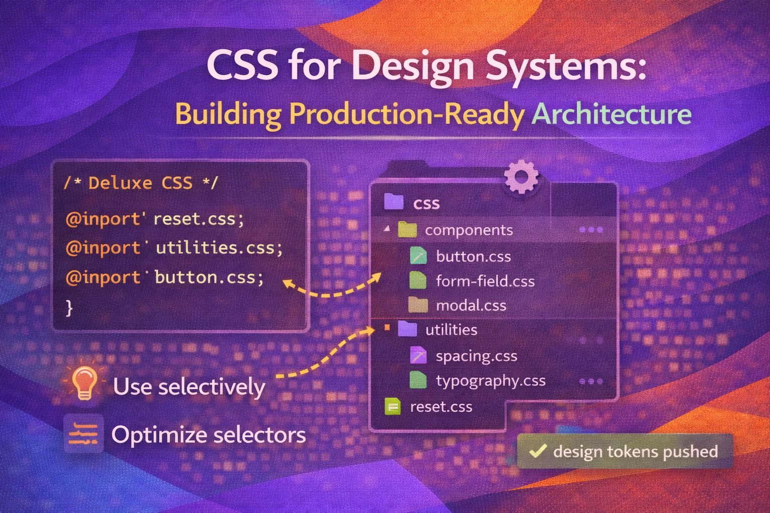 CSS for Design Systems: Building Production-Ready Architecture