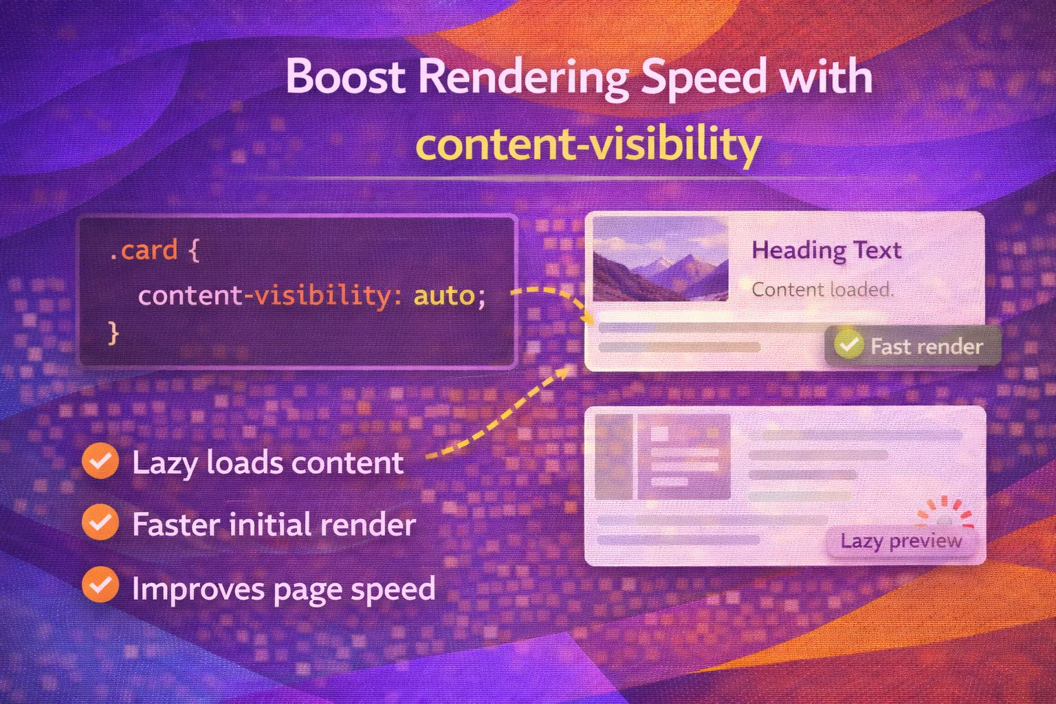 Boost Rendering Speed with content-visibility