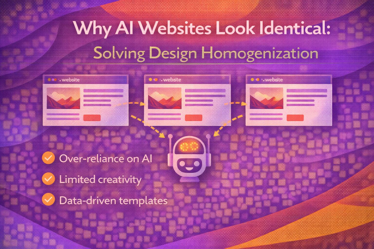 Why AI Websites Look Identical: Solving Design Homogenization