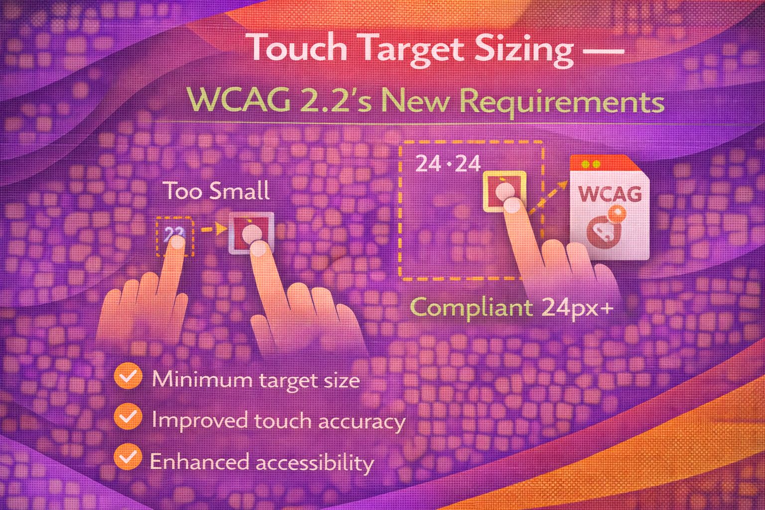 Mastering WCAG 2.2 Touch Target Sizing with CSS