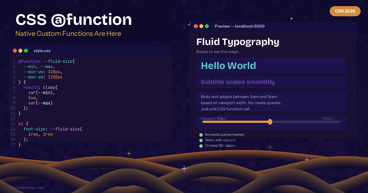 CSS @function -- Native Custom Functions Are Here