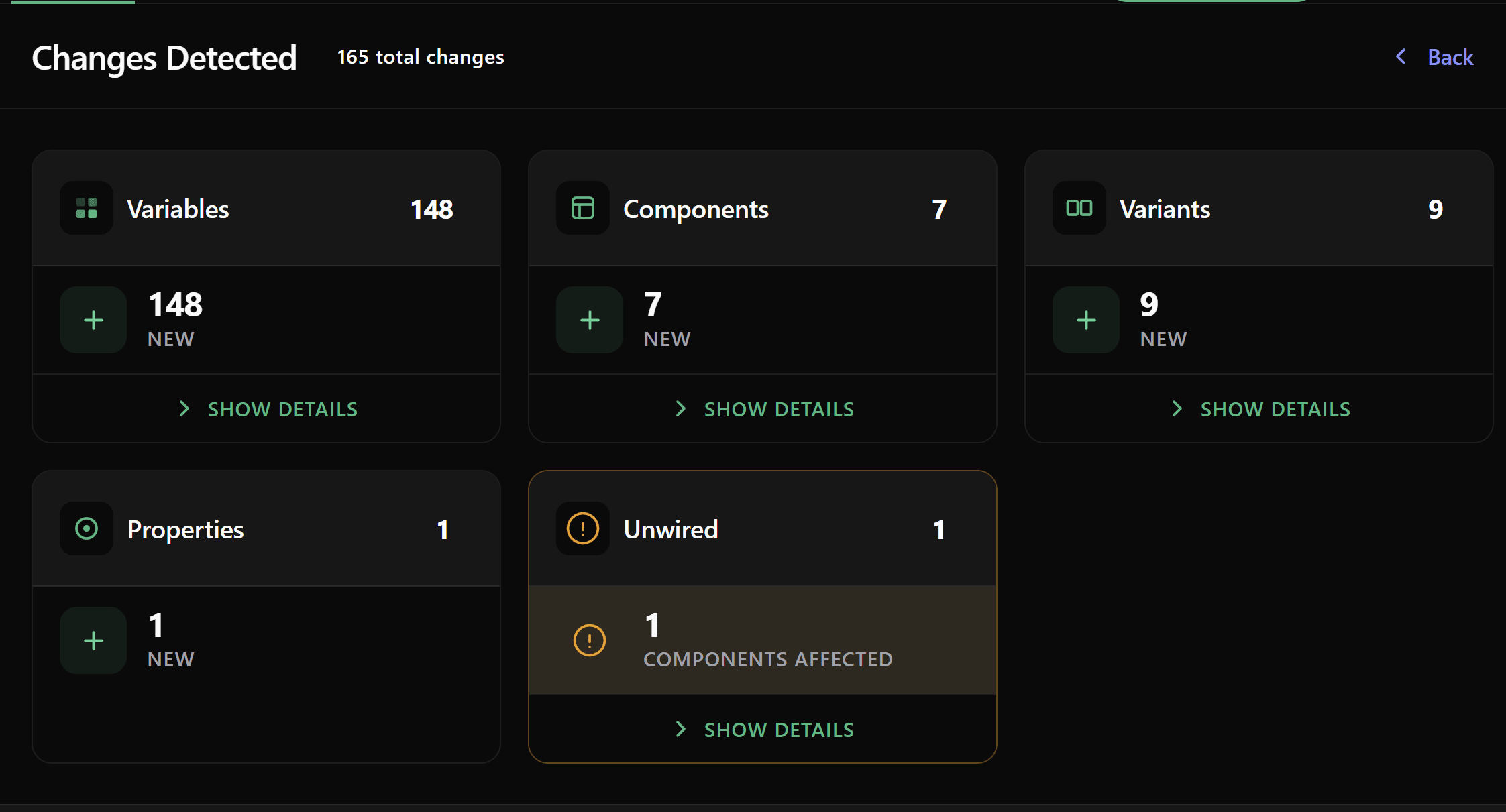 Scan results show how many components are quietly using hardcoded values.