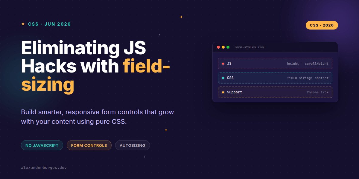 Stop Using JS for Autosizing: CSS field-sizing is Here