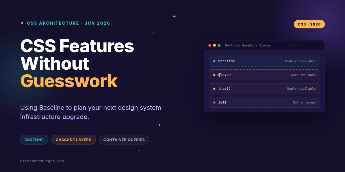 Baseline: Production-Safe CSS Features Without Guesswork