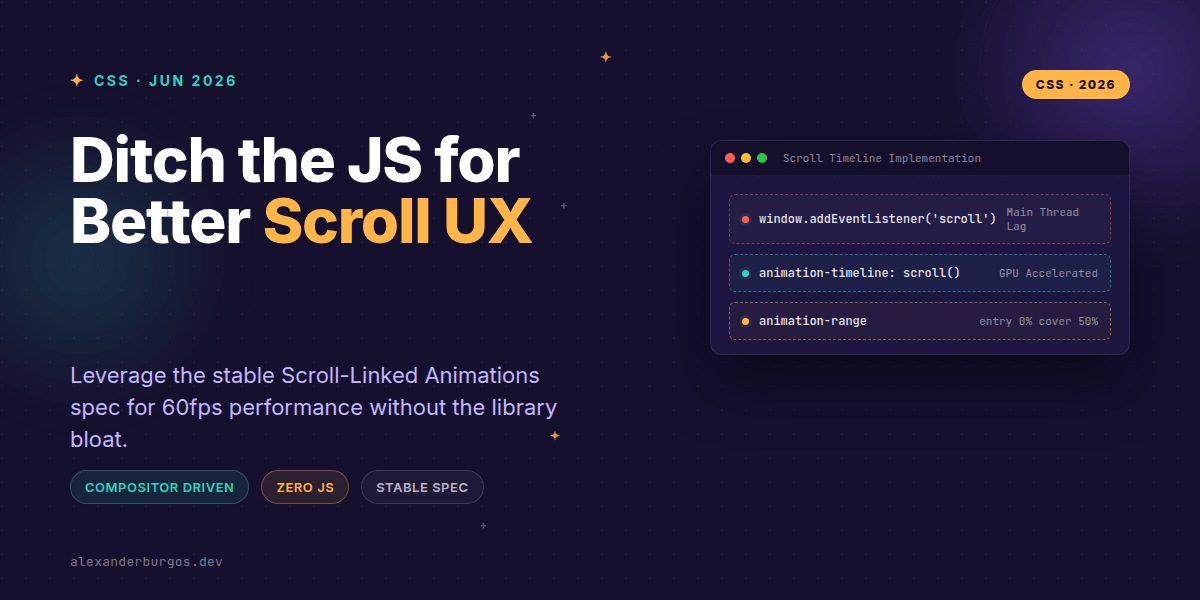 Ditch the JS: High-Performance CSS Scroll Animations