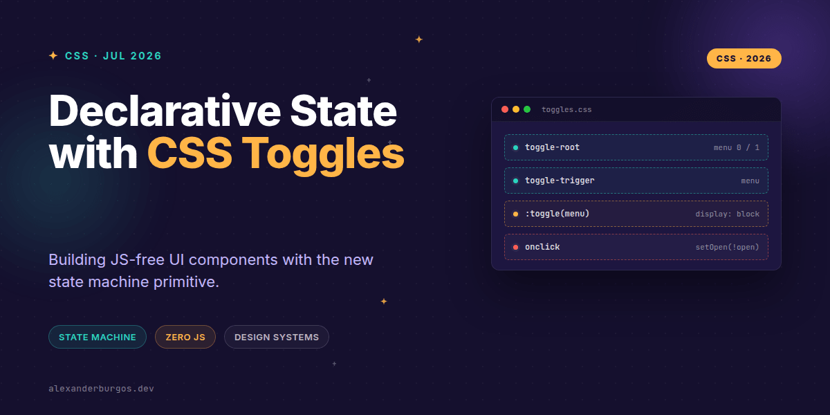 CSS Toggles: Declarative State Without JavaScript