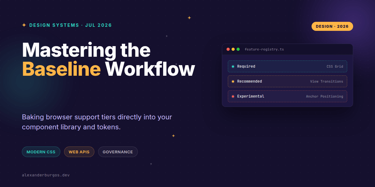 Baseline Priority Levels: Safe Modern CSS in Design Systems