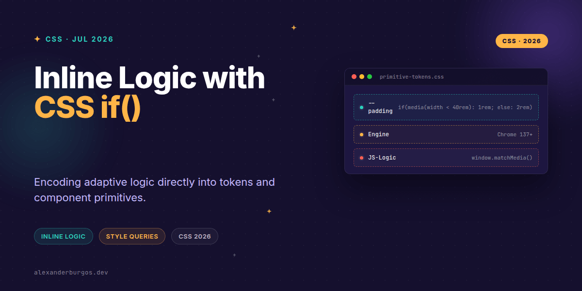 CSS if() Conditionals: Inline Logic for Design Systems