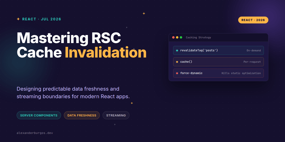 React Server Components: Mastering Cache Invalidation