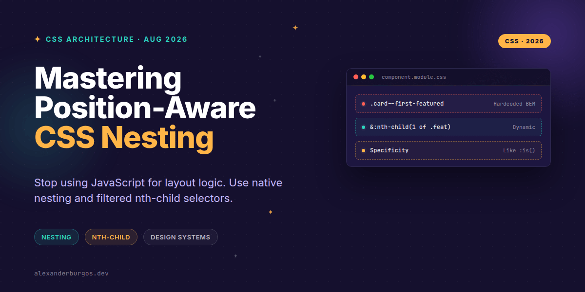 Modern CSS Nesting and nth-child(of) Patterns