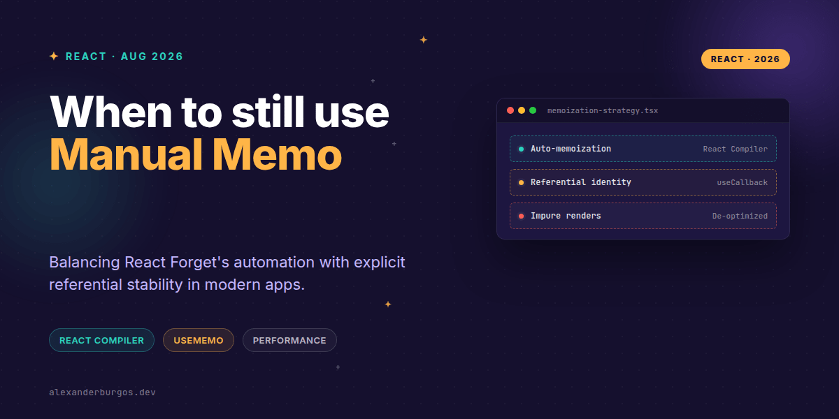 React Compiler and the Future of Manual Memoization