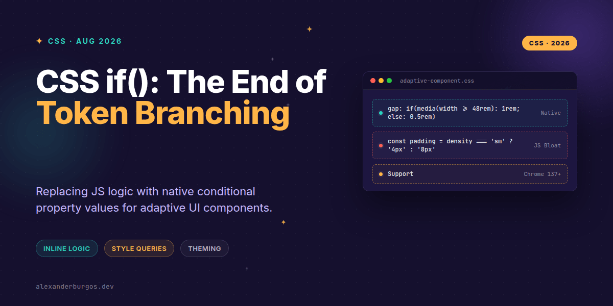 CSS if(): The End of Design System Token Branching?