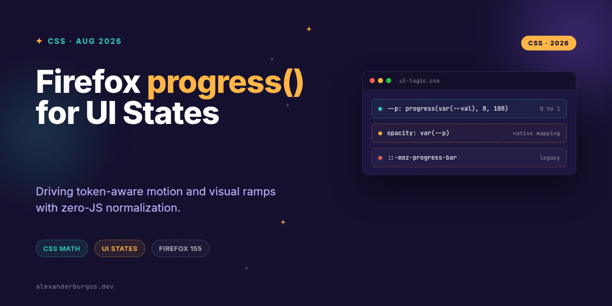 Firefox progress() for real-time UI states
