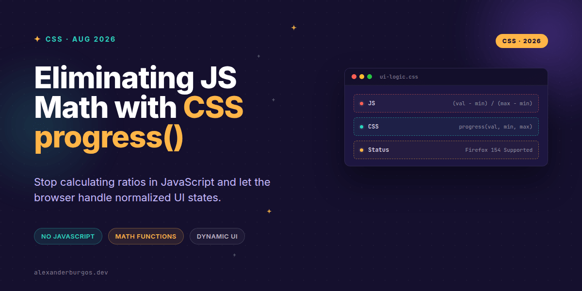 Firefox 154: Replacing JS Logic with CSS progress()