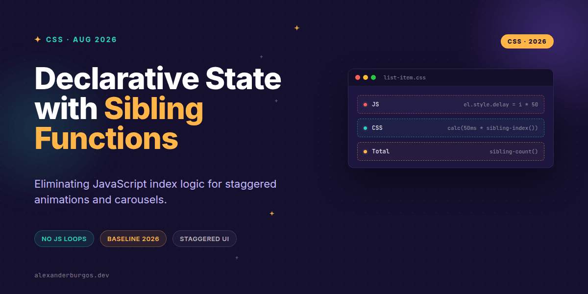 CSS sibling-index() for State-Aware Design Systems