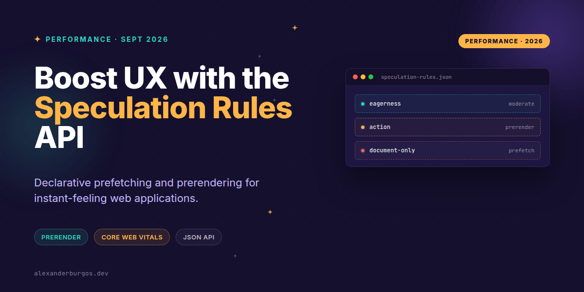 Boost UX with the Speculation Rules API