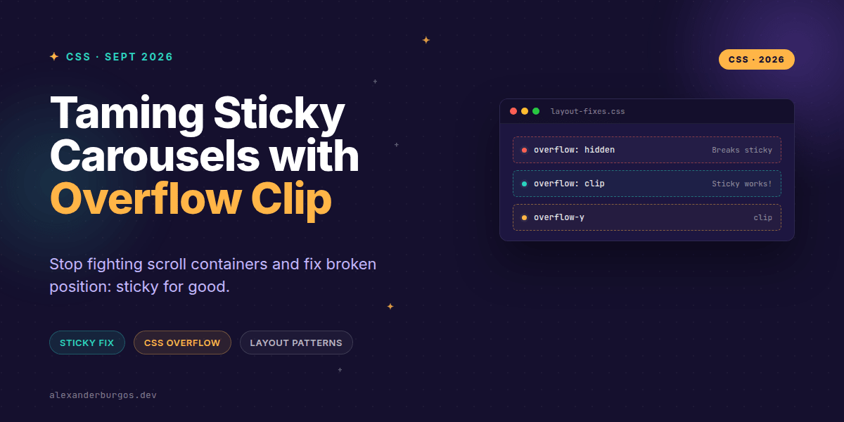 Overflow scroll clip: taming sticky carousels