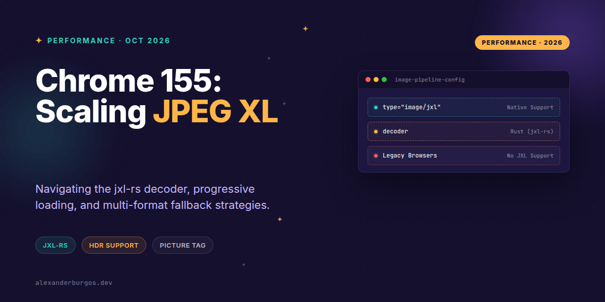 Chrome 155 JPEG XL: Production Image Pipelines