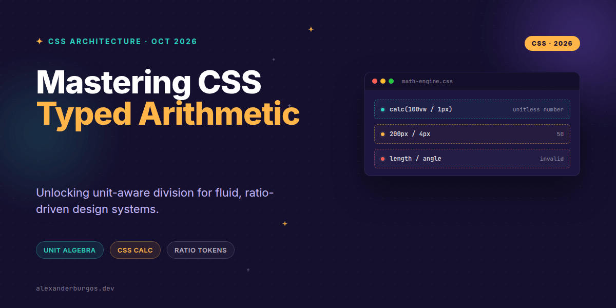 CSS Typed Arithmetic: Unit-Aware Division in Firefox 158