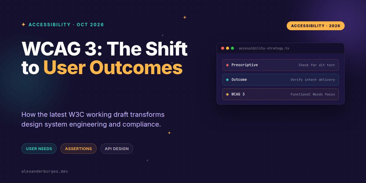 WCAG 3 October Draft: Moving From Rules to Outcomes