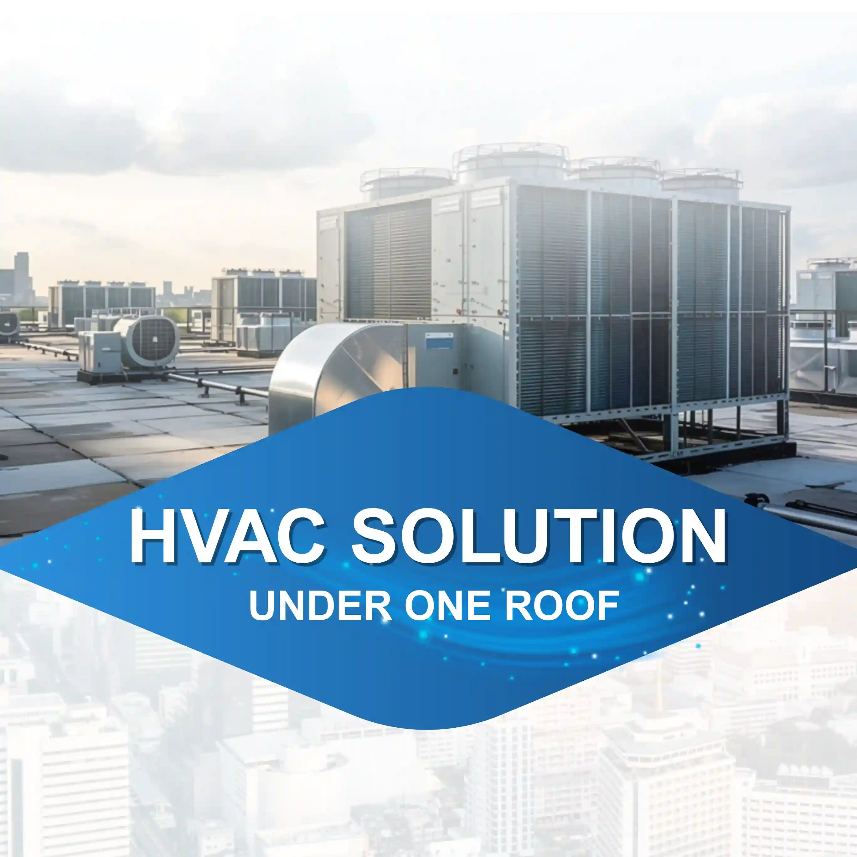 HVAC Contractor working on installation