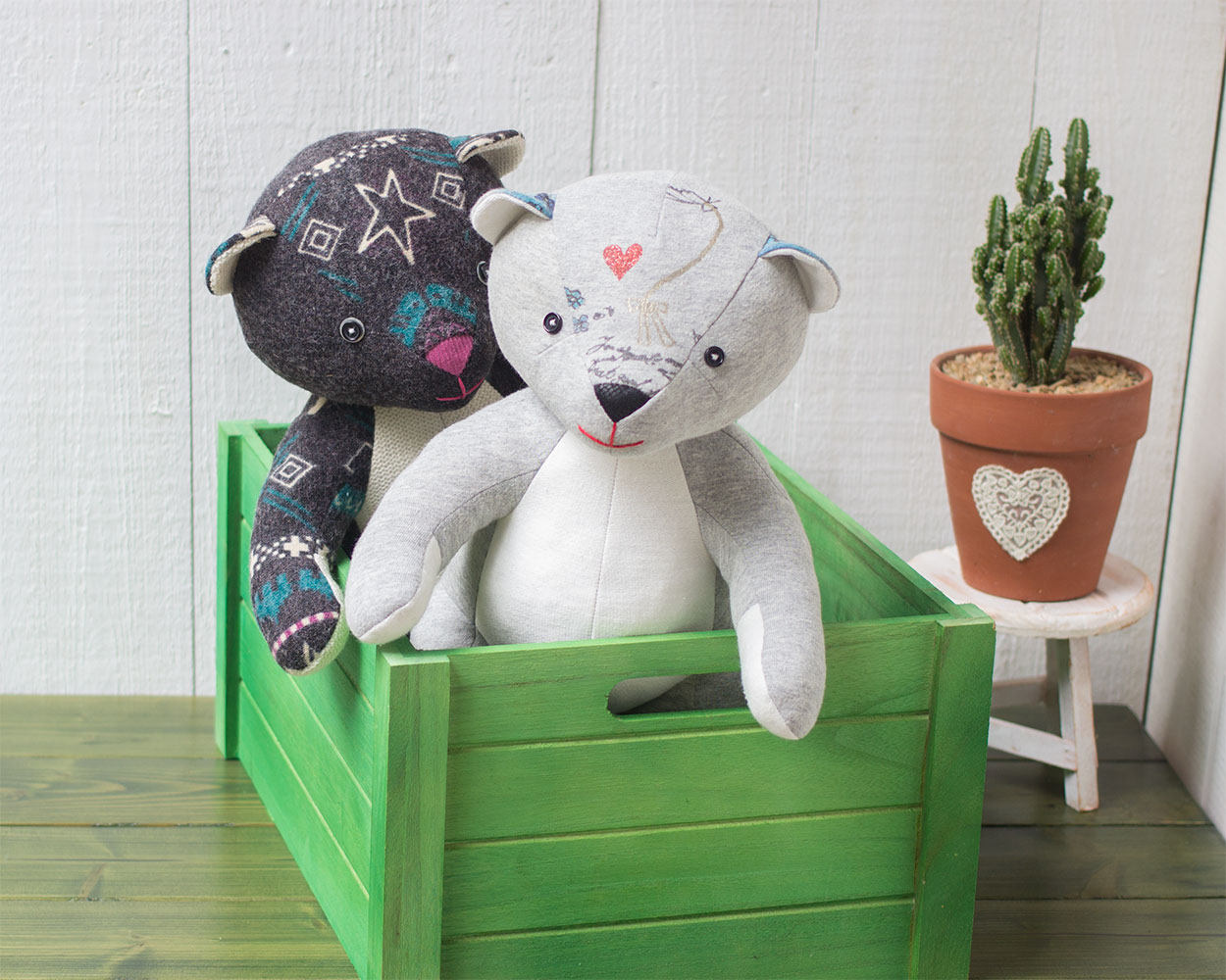 How to Sew a Beginners Keepsake Memory Bear Plush Stuffed Animal! Printable  PDF Sewing Pattern! 