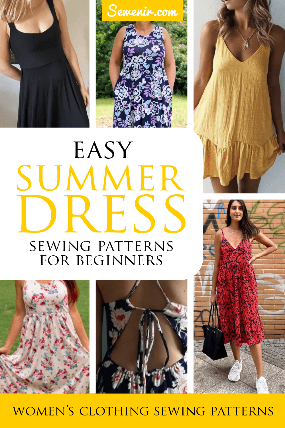 Easy Summer Dress Patterns for Beginners | Sewenir.com