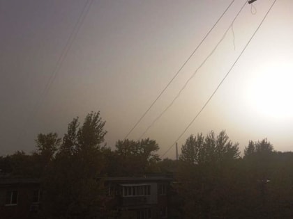 Пыльная буря накрыла Таганрог