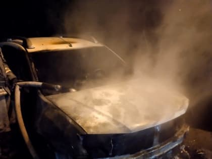 Ночью в центре Донецка сгорела иномарка