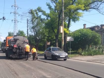 В Таганроге ремонт дорог ведется круглосуточно