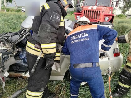 Спасатели деблокировали зажатого во время ДТП водителя из автомобиля