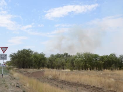 Ремонтное борется с пожаром