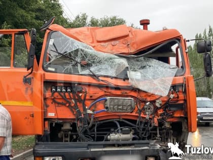 В столкновении иномарки с грузовиком травмы получили два человека