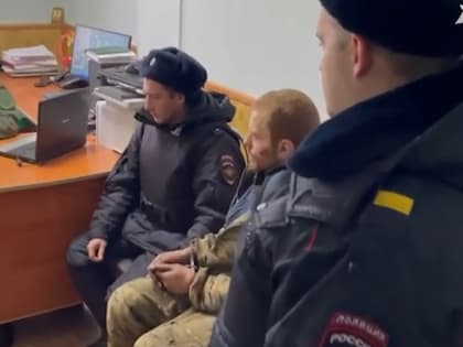 Опубликовано видео задержания выстрелившего в полицейского мужчины