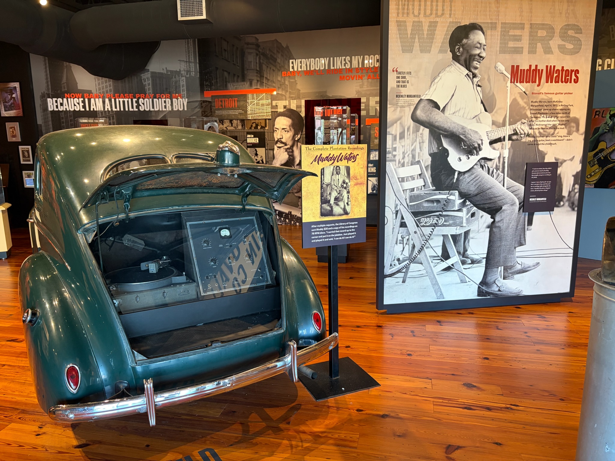 Lomax and Wolf&rsquo;s mobile recording studio, used to capture the first Muddy Waters recording at Stovall plantation.