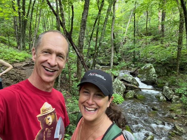 PB and CJ at Creekside