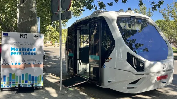 Madrid’s First Driverless Bus Hits the Road in Casa de Campo