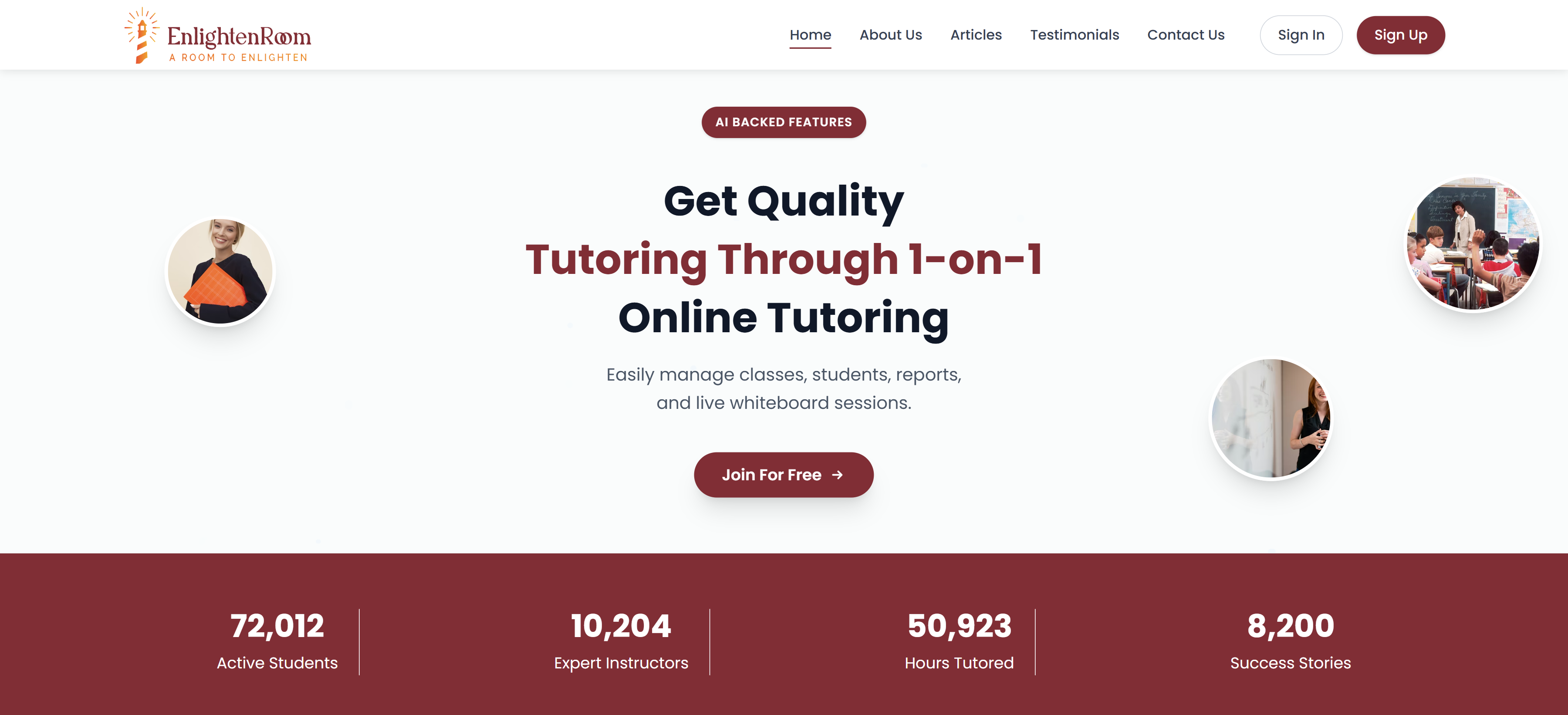Tutoring Platform preview